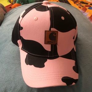 New Womens baseball cap pink cow print